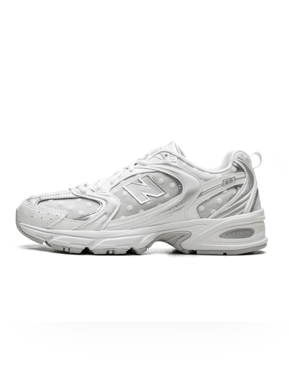 New Balance Women's White Polka Dot 530 Sneakers